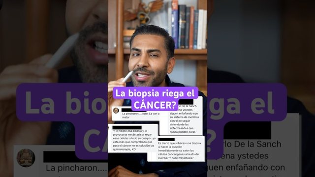 Portada del video: La biopsia NO riega el cáncer.. los 2 mitos más peligrosos