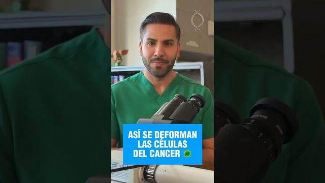 Portada del video: Así se ve el cáncer bajo un microscopio   #doctor  #science #medico #science #cancer